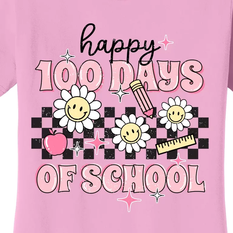 Happy 100 Days Of School Teacher Gift Women's T-Shirt