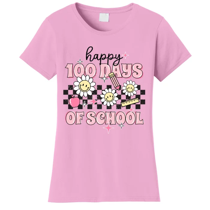 Happy 100 Days Of School Teacher Gift Women's T-Shirt