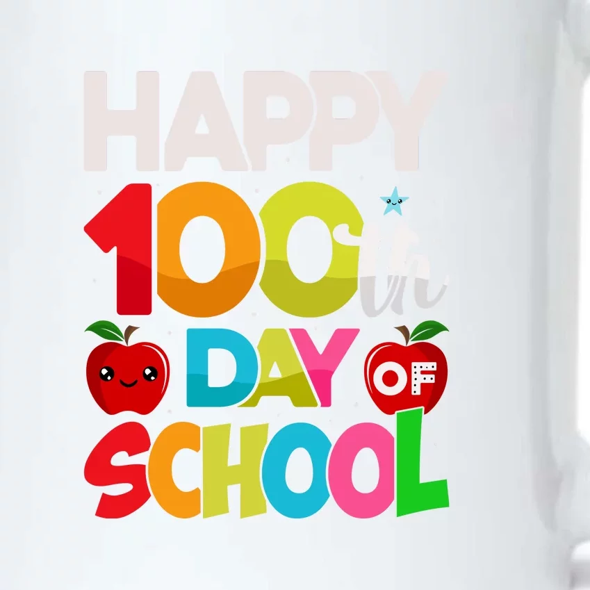 Happy 100th Day Of School 100 Days Of School Teacher Student Black Color Changing Mug