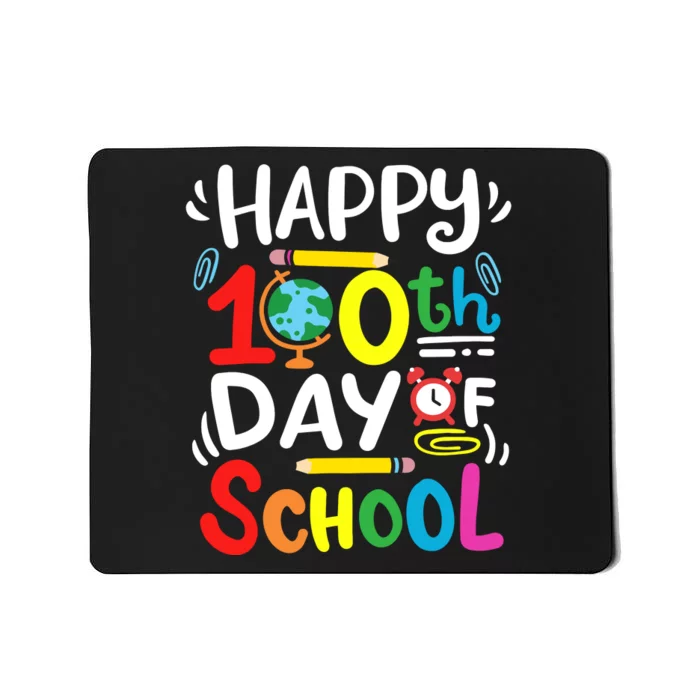 Happy 100th Day Of School 100 Days Of School Teacher Student Mousepad