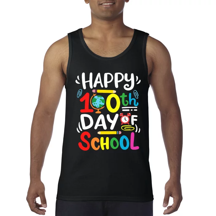 Happy 100th Day Of School 100 Days Of School Teacher Student Tank Top