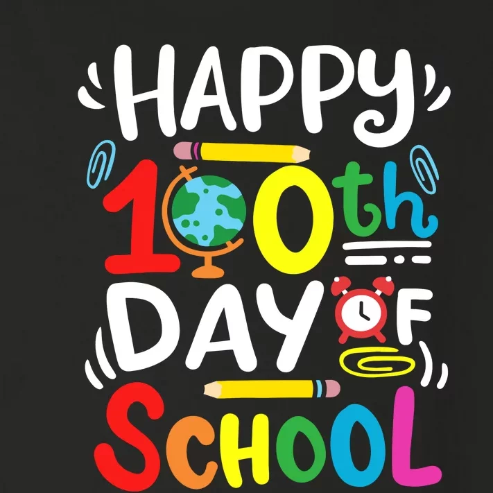 Happy 100th Day Of School 100 Days Of School Teacher Student Toddler Long Sleeve Shirt