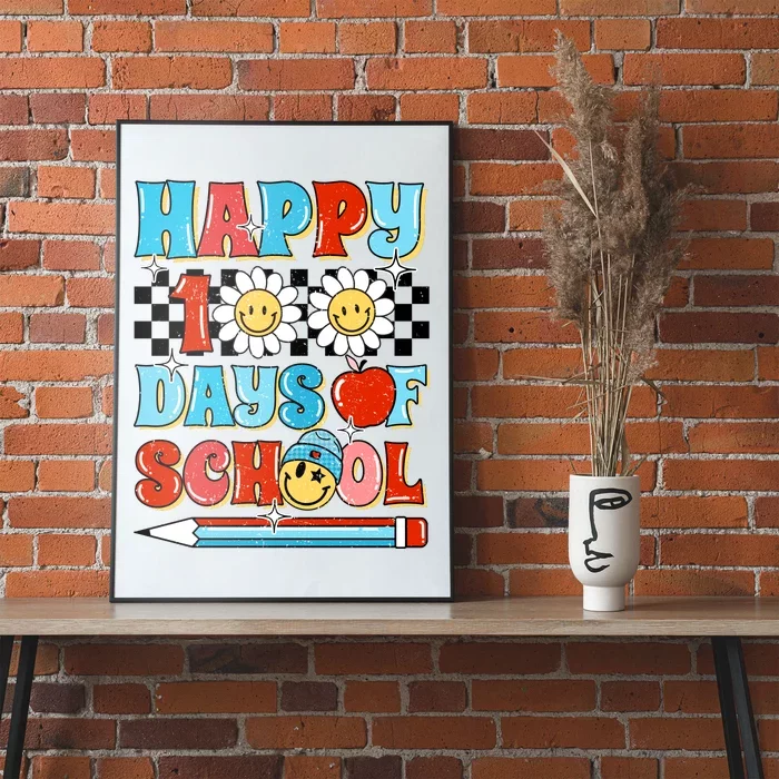 Happy 100 Days Of School Teacher Student Gift Poster