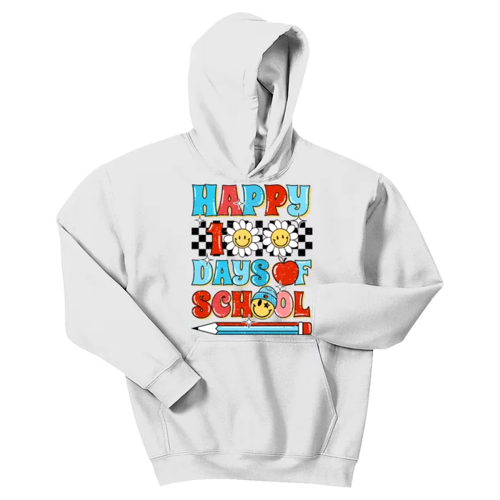 Happy 100 Days Of School Teacher Student Gift Kids Hoodie