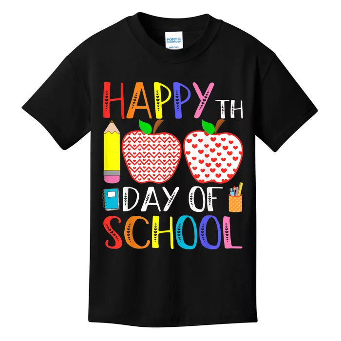 Happy 100th Day Of School Teacher 100 days Kids T-Shirt