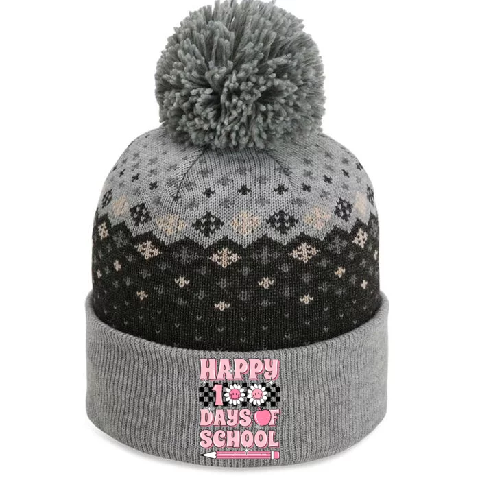 Happy 100 Days Of School The Baniff Cuffed Pom Beanie