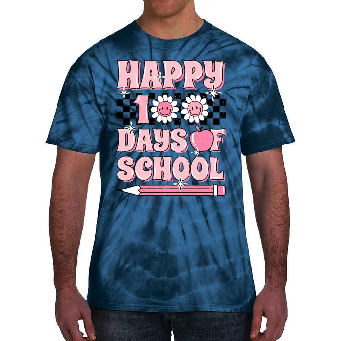 Happy 100 Days Of School Tie-Dye T-Shirt