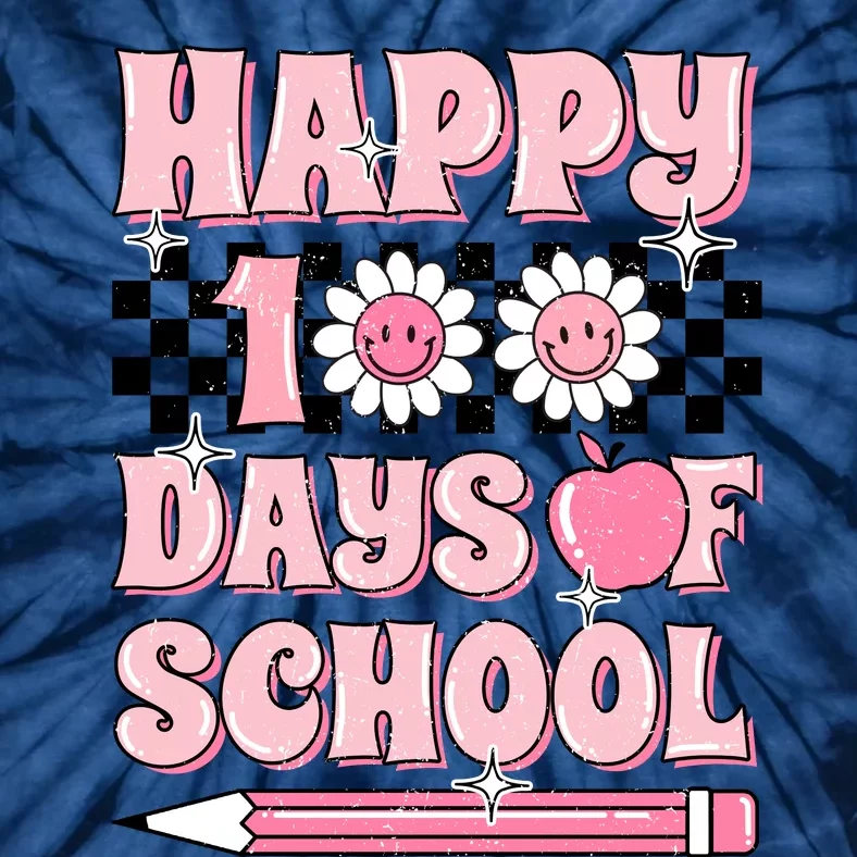 Happy 100 Days Of School Tie-Dye T-Shirt