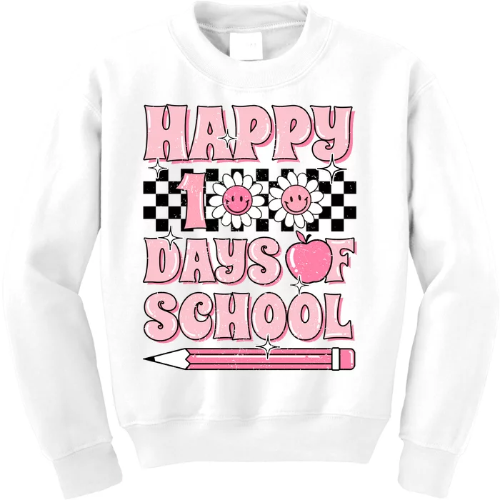 Happy 100 Days Of School Kids Sweatshirt