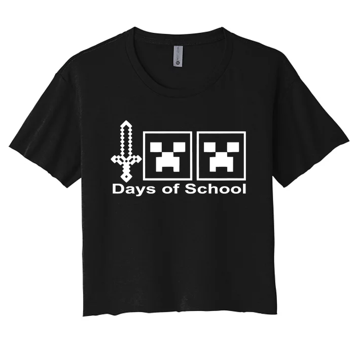 Happy 100 Days Of School Tee, School Day Women's Crop Top Tee