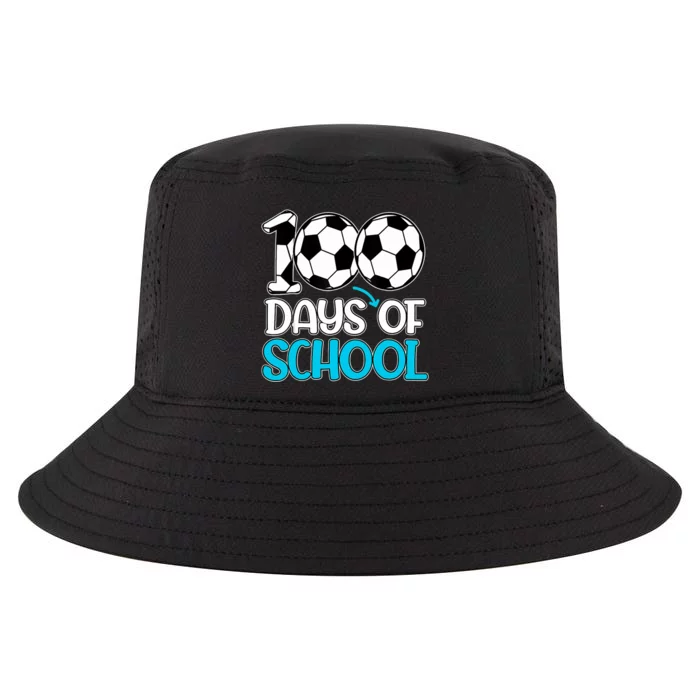 Happy 100 Days Of School 100th Day Soccer Teacher Boy Cool Comfort Performance Bucket Hat