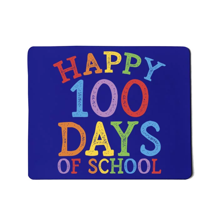 Happy 100 Days Of School Funny Gift 100th Day Rainbow Great Gift Mousepad