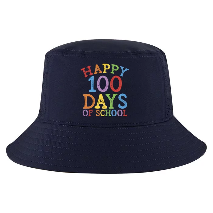 Happy 100 Days Of School Funny Gift 100th Day Rainbow Great Gift Cool Comfort Performance Bucket Hat