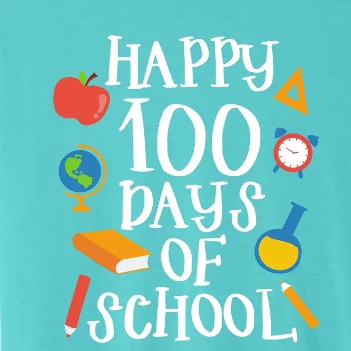 Happy 100 Days Of School Math Algebra Geek Gift ChromaSoft Performance T-Shirt