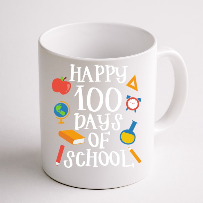 Happy 100 Days Of School Math Algebra Geek Gift Front & Back Coffee Mug