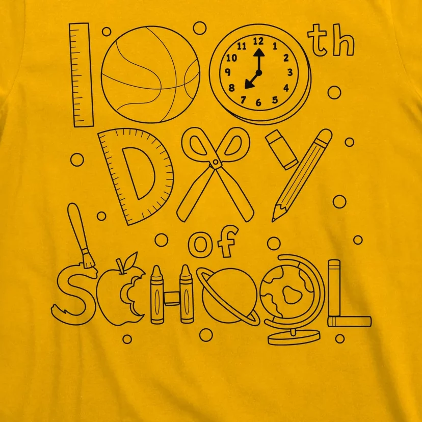 Happy 100th Days Of School Education T-Shirt