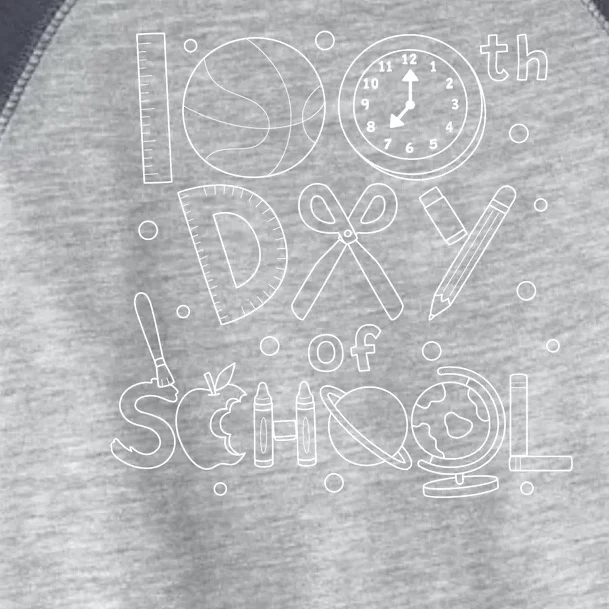 Happy 100th Days Of School Education Toddler Fine Jersey T-Shirt