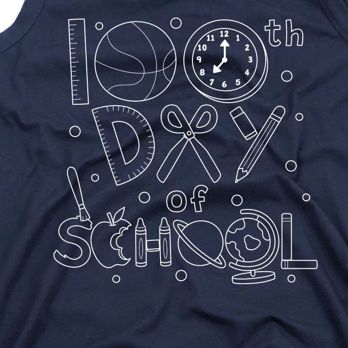 Happy 100th Days Of School Education Tank Top