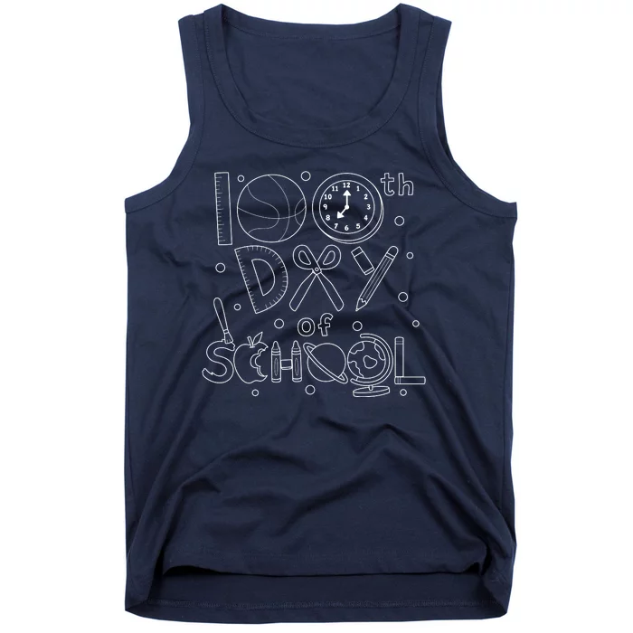 Happy 100th Days Of School Education Tank Top