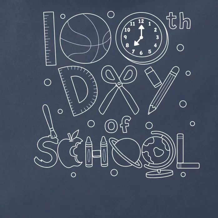 Happy 100th Days Of School Education Zip Tote Bag