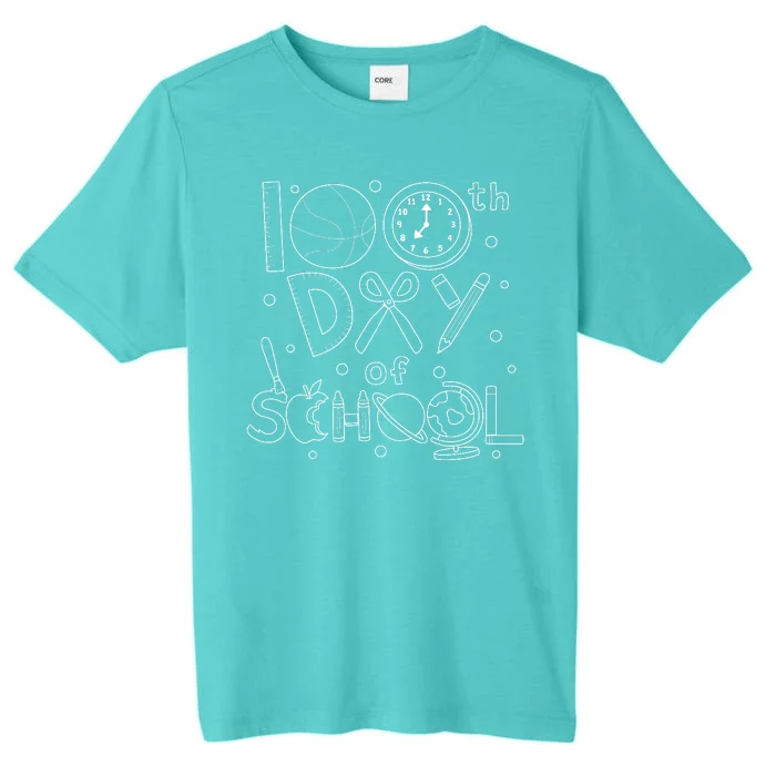 Happy 100th Days Of School Education ChromaSoft Performance T-Shirt