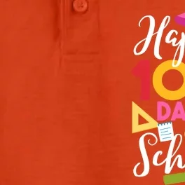 Happy 100 Days Of School Math Equation Geek Gift Dry Zone Grid Performance Polo