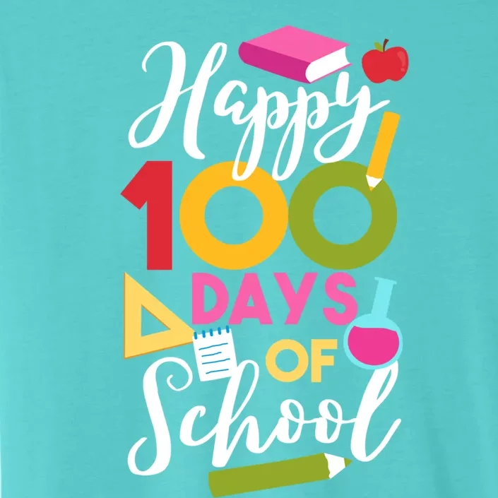 Happy 100 Days Of School Math Equation Geek Gift ChromaSoft Performance T-Shirt