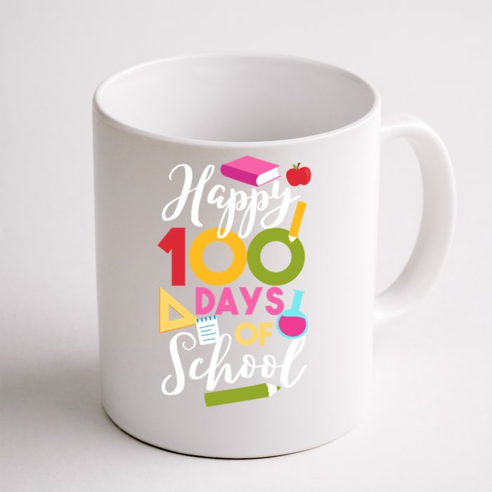 Happy 100 Days Of School Math Equation Geek Gift Front & Back Coffee Mug