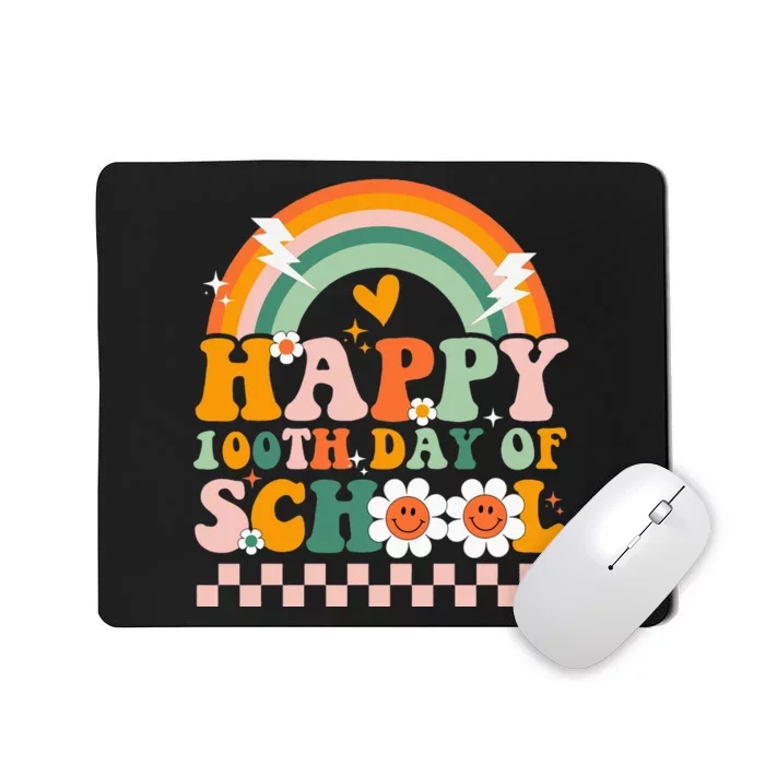 Happy 100th Day of School for Teacher groovy Mousepad