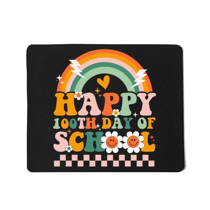 Happy 100th Day of School for Teacher groovy Mousepad