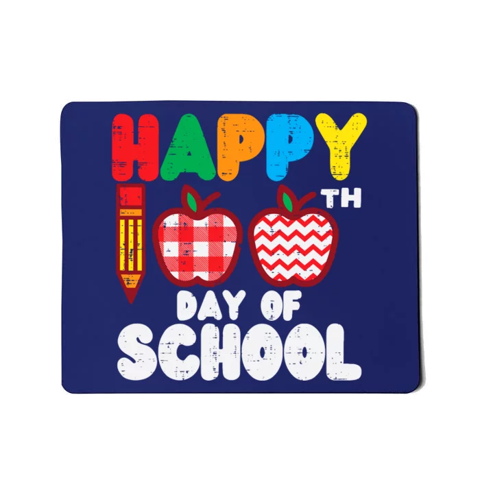 Happy 100th Day School Apples 100 Days Student Teacher Gift Mousepad