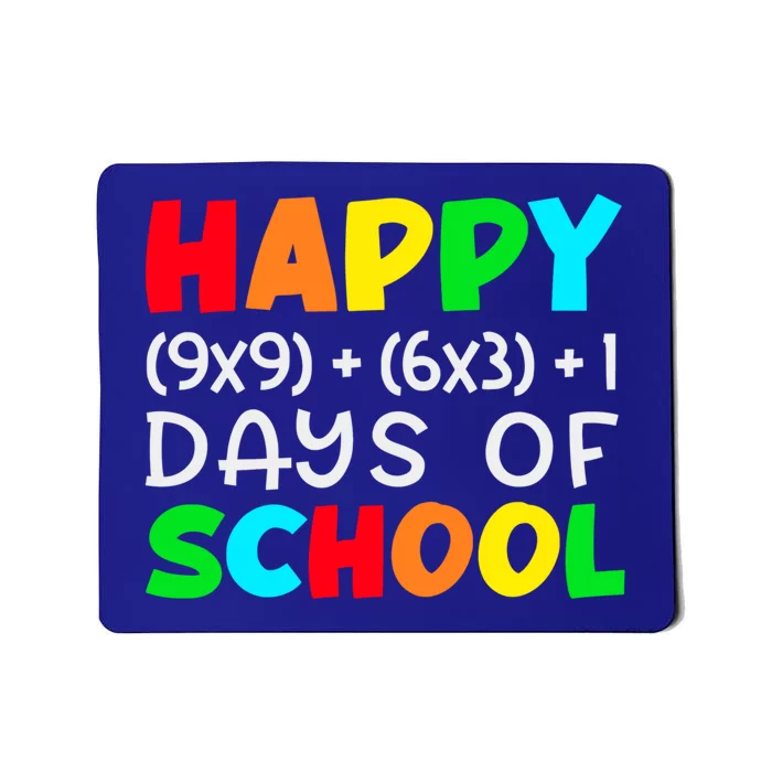 Happy 100 Days Of School Math Formula Smarter Brighter Cute Meaningful Gift Mousepad