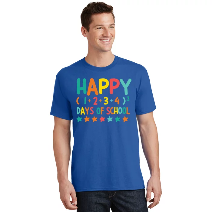 Happy 100 Days Of School Math Formula Cool Gift T-Shirt