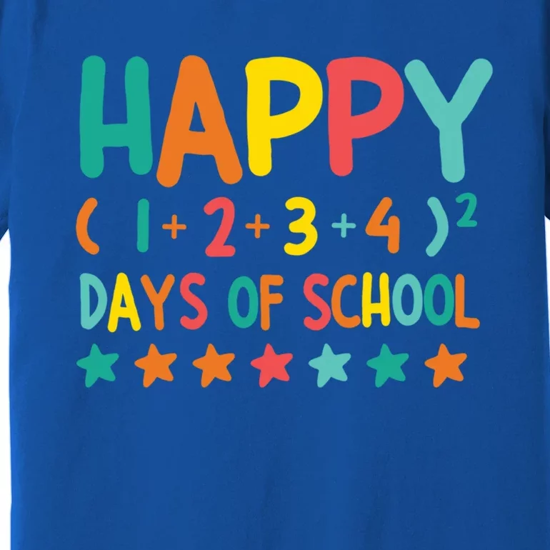 Happy 100 Days Of School Math Formula Cool Gift Premium T-Shirt