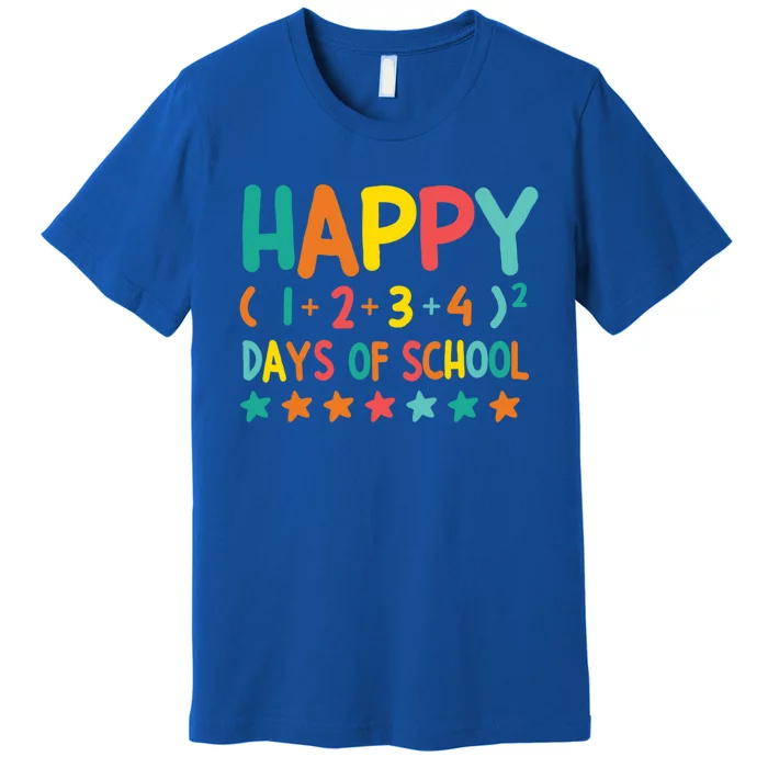 Happy 100 Days Of School Math Formula Cool Gift Premium T-Shirt