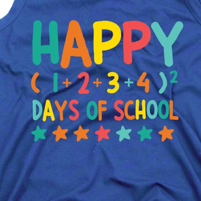 Happy 100 Days Of School Math Formula Cool Gift Tank Top