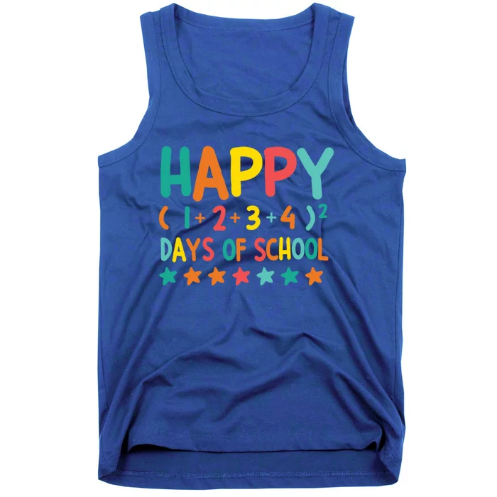 Happy 100 Days Of School Math Formula Cool Gift Tank Top