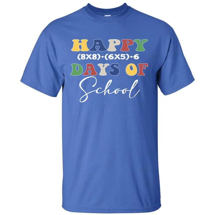 Happy 100 Days Of School Math Problem Gift Tall T-Shirt