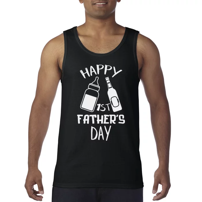 Happy 1st Father’s Day Baby File Tank Top