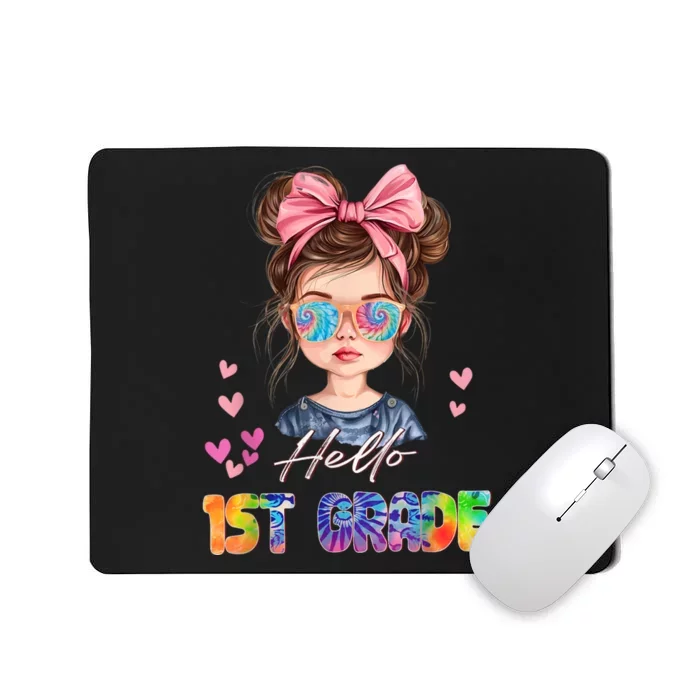 Hello 1st Grade Back To School Gift For Girl Mousepad