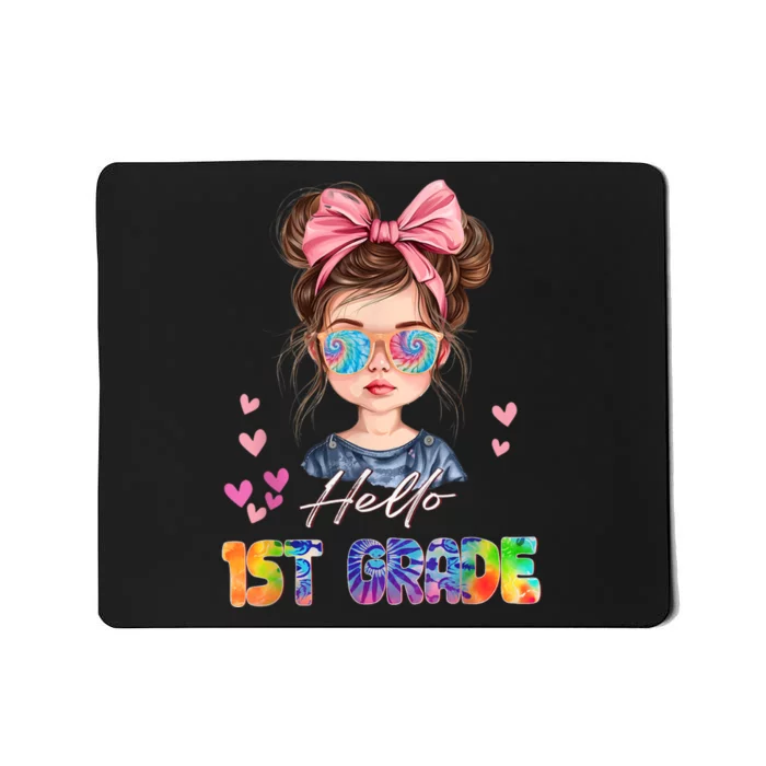 Hello 1st Grade Back To School Gift For Girl Mousepad