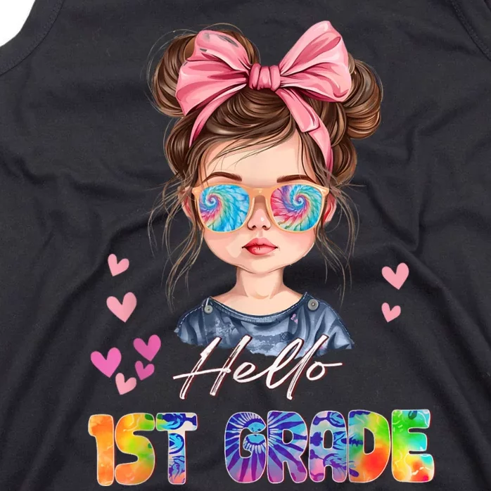 Hello 1st Grade Back To School Gift For Girl Tank Top