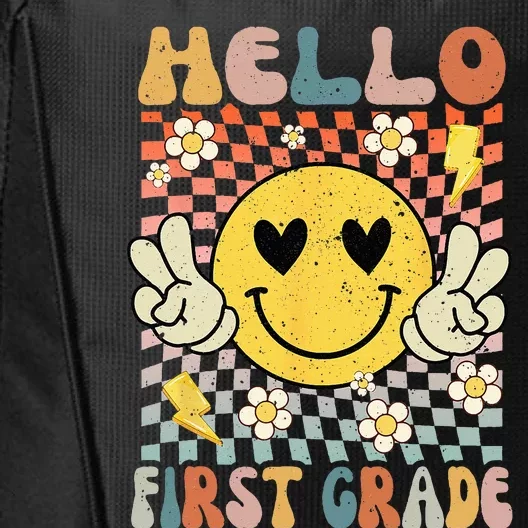 Hello 1st Grade Back To School First Grade Teacher City Backpack