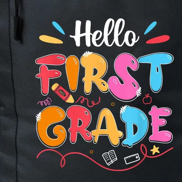 Hello 1st Grade Back To School First Grade Teachers Students Daily Commute Backpack