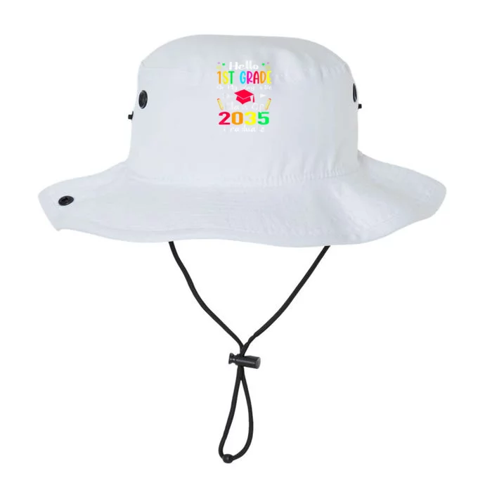 Hello 1st Grade Back To School Class Of 2035 Grow With Me Legacy Cool Fit Booney Bucket Hat