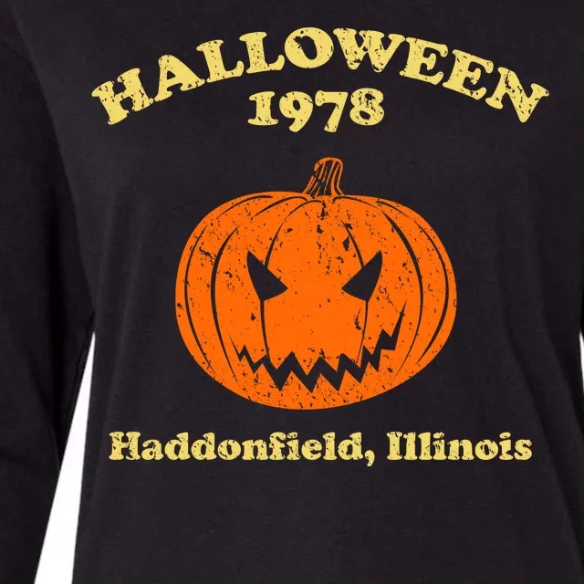 Halloween 1978 Haddonfield Illinois Womens Cotton Relaxed Long Sleeve T-Shirt