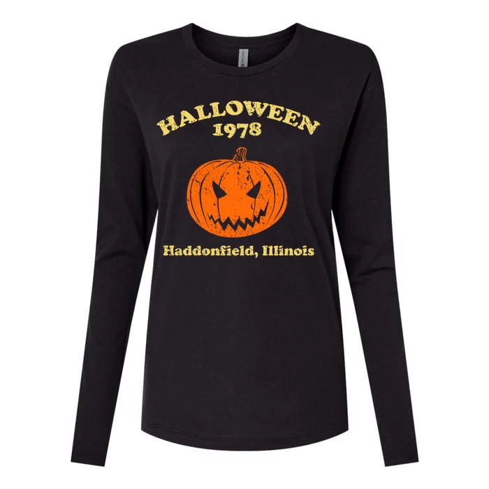 Halloween 1978 Haddonfield Illinois Womens Cotton Relaxed Long Sleeve T-Shirt