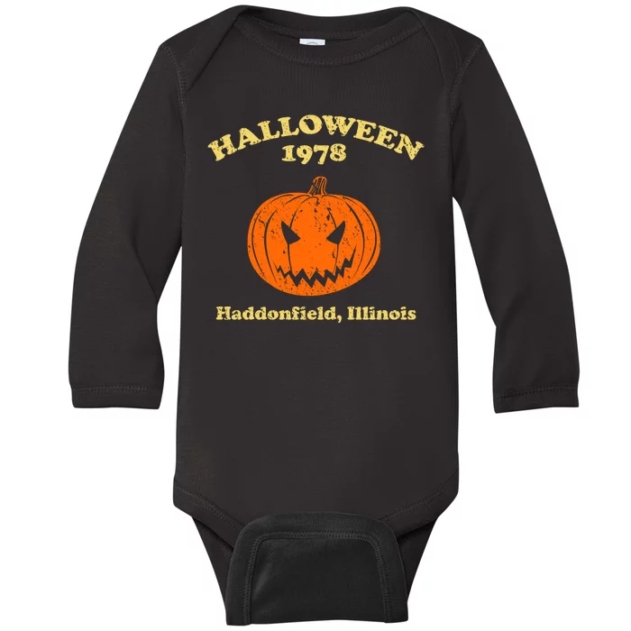 Halloween 1978 Haddonfield Illinois Baby Long Sleeve Bodysuit