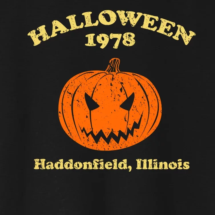 Halloween 1978 Haddonfield Illinois Women's Crop Top Tee