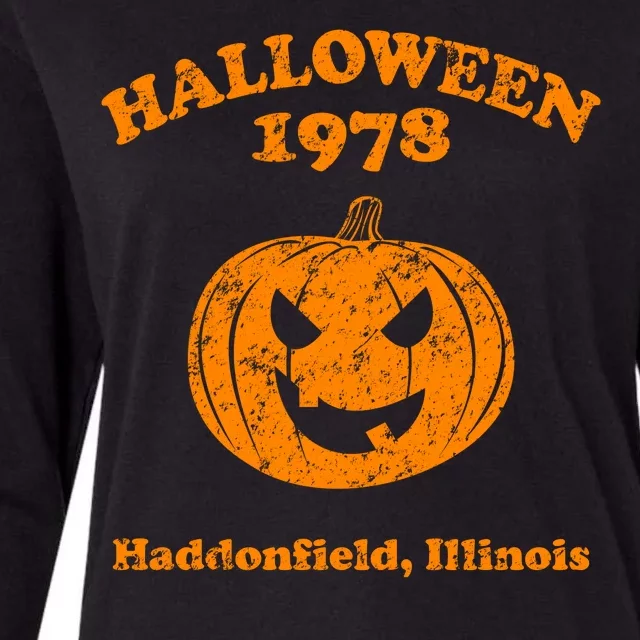 Halloween 1978 Haddonfield Illinois Womens Cotton Relaxed Long Sleeve T-Shirt